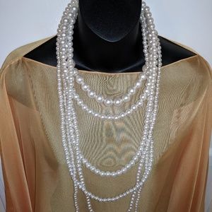 String of faux Pearls